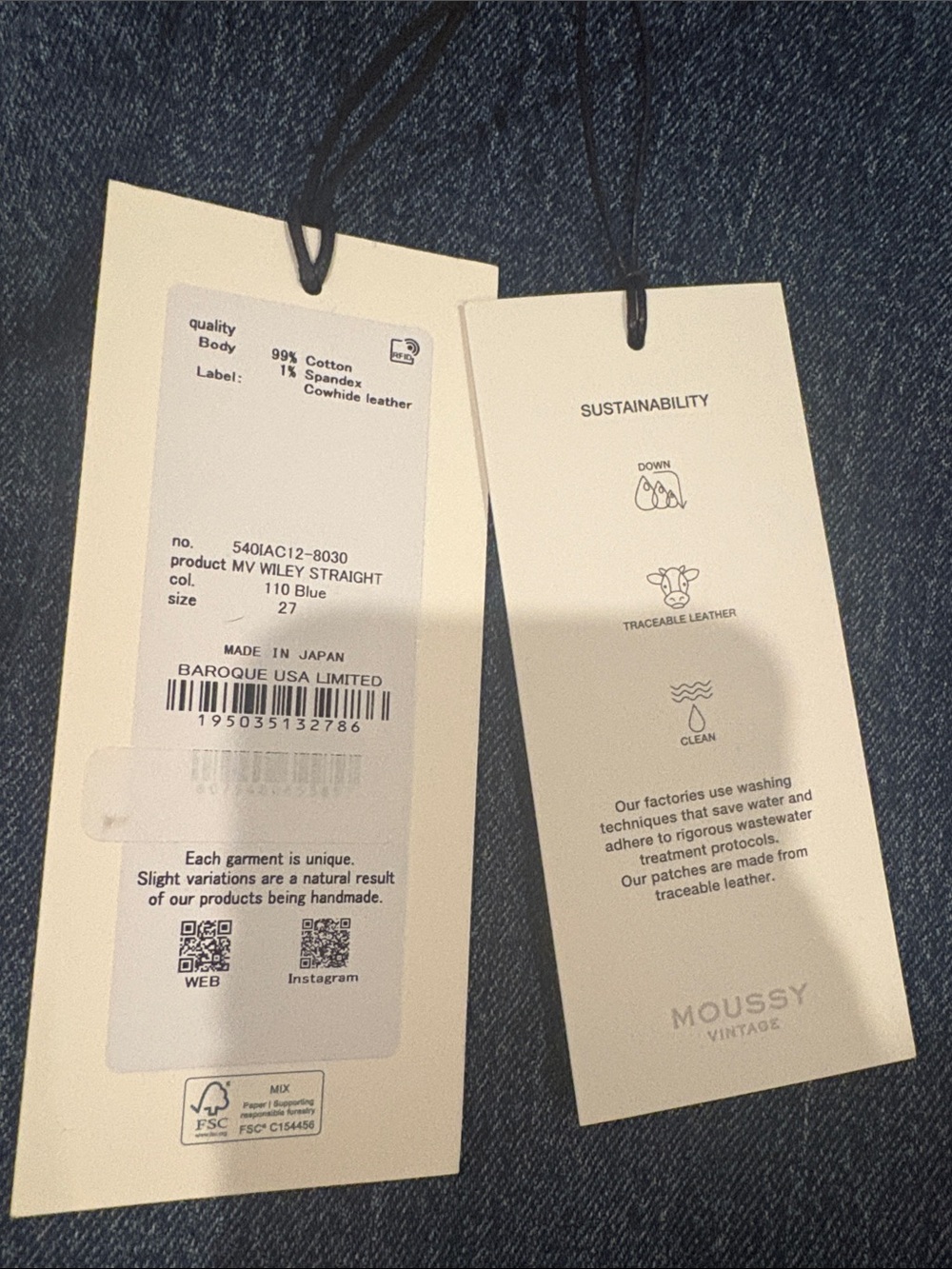 Moussy Denim - Wiley Straight Jeans - Picture 9 of 9